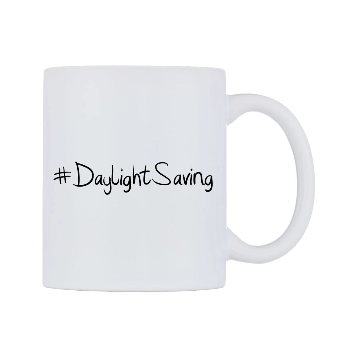 DaylightSaving Mug — mug, left side, on a white background