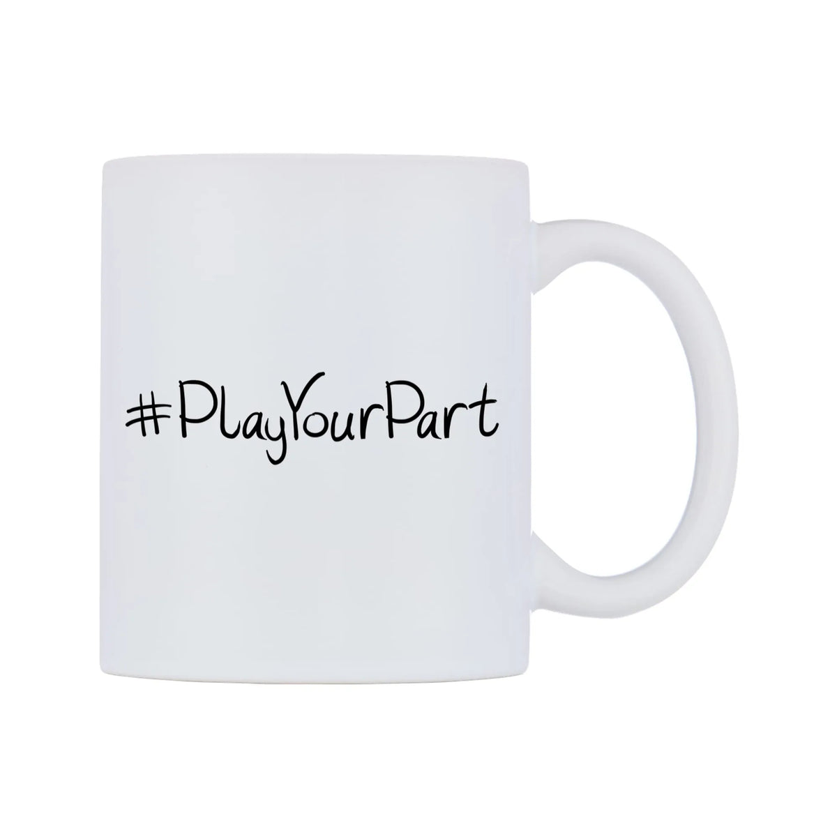 PlayYourPart Mug — mug, left side, on a white background