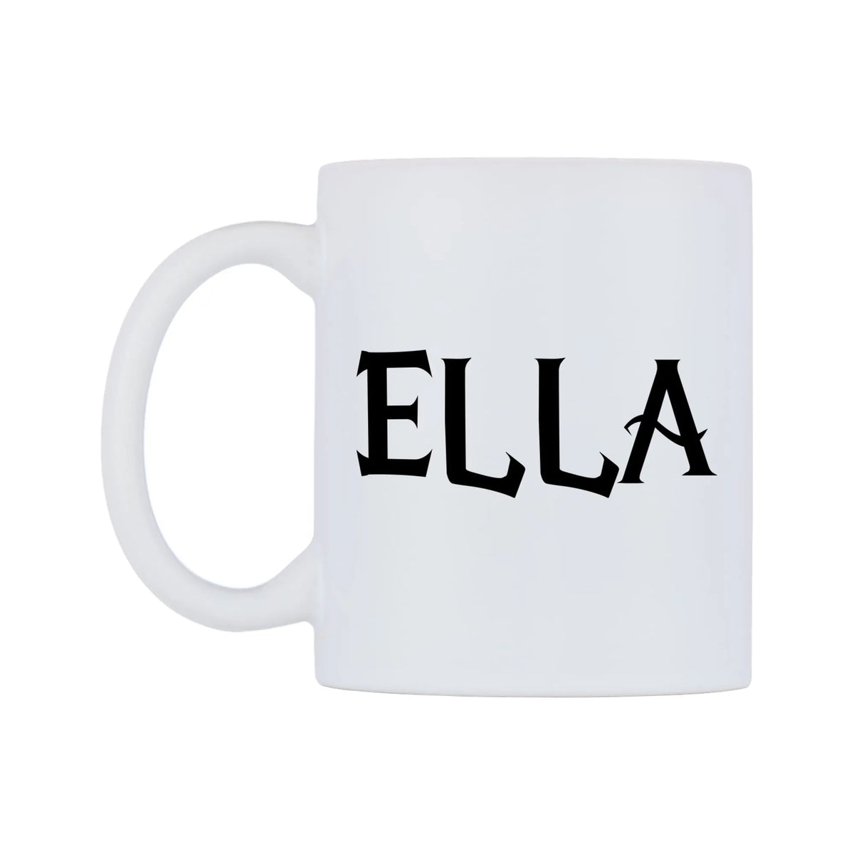 Ella - Wizard Themed Mug — white 11oz gloss mug, right side, on a white background