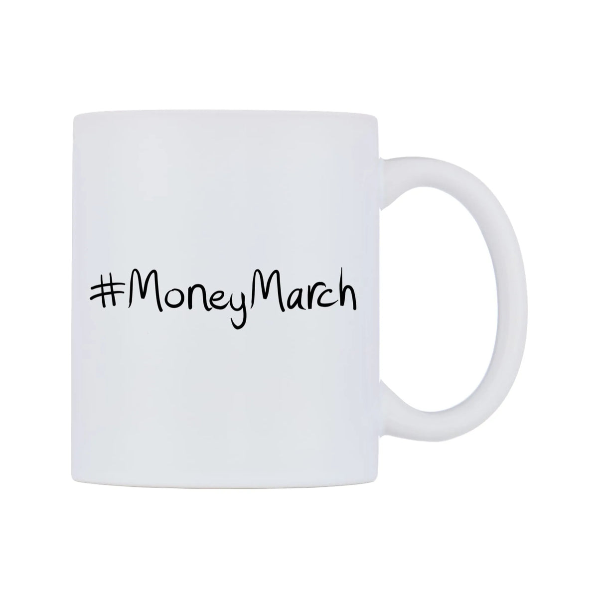 MoneyMarch Mug — mug, left side, on a white background