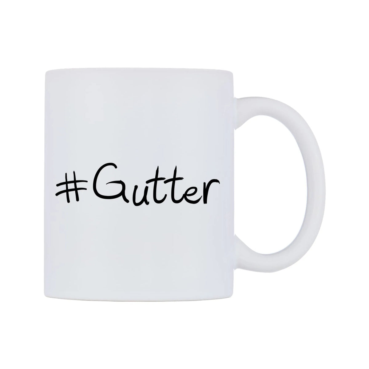 Gutter Mug — mug, left side, on a white background