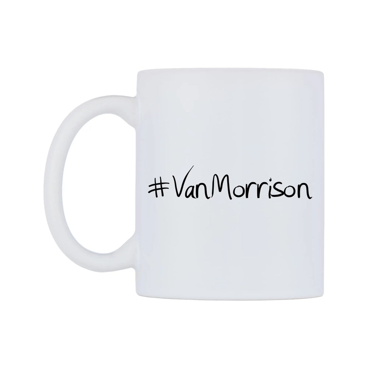 VanMorrison Mug — mug, right side, on a white background