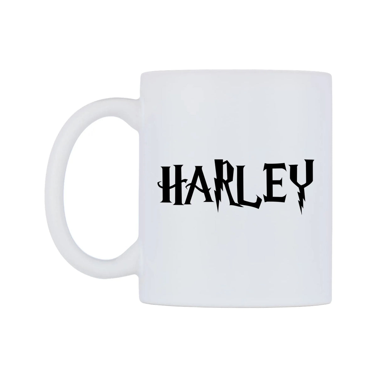 Harley - Wizard Themed Mug — white 11oz gloss mug, right side, on a white background