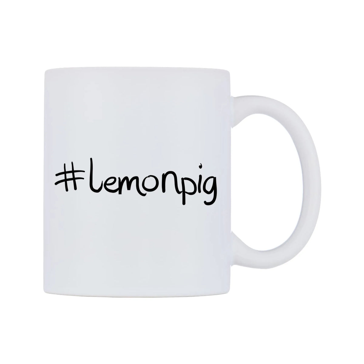 lemonpig Mug — mug, left side, on a white background