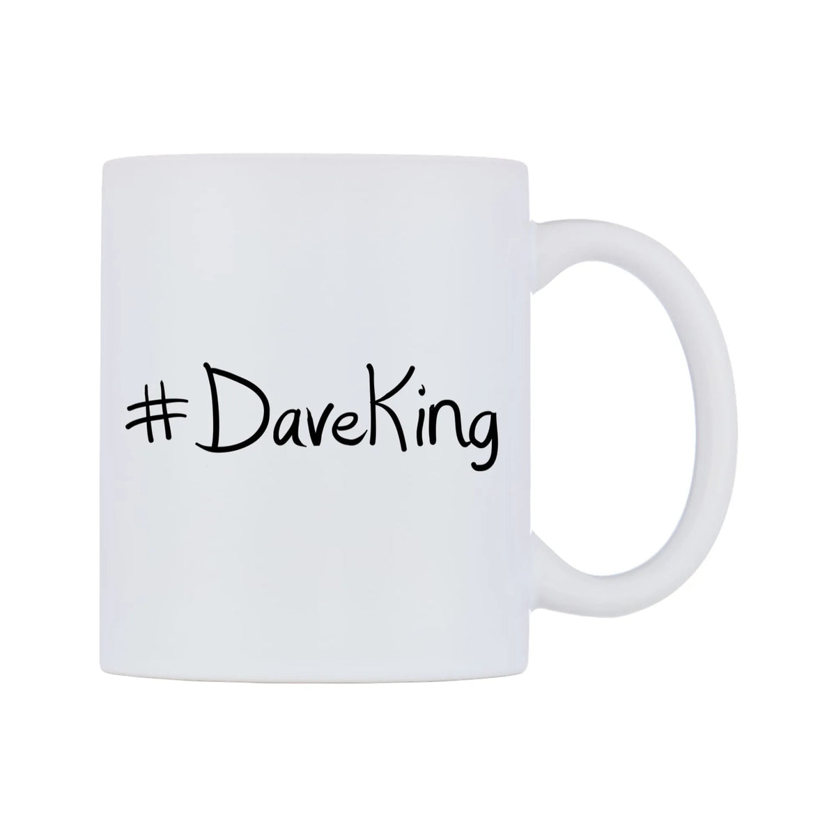 DaveKing Mug — mug, left side, on a white background