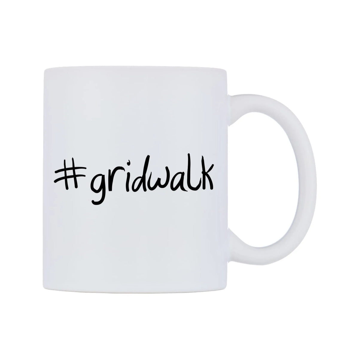 gridwalk Mug — mug, left side, on a white background