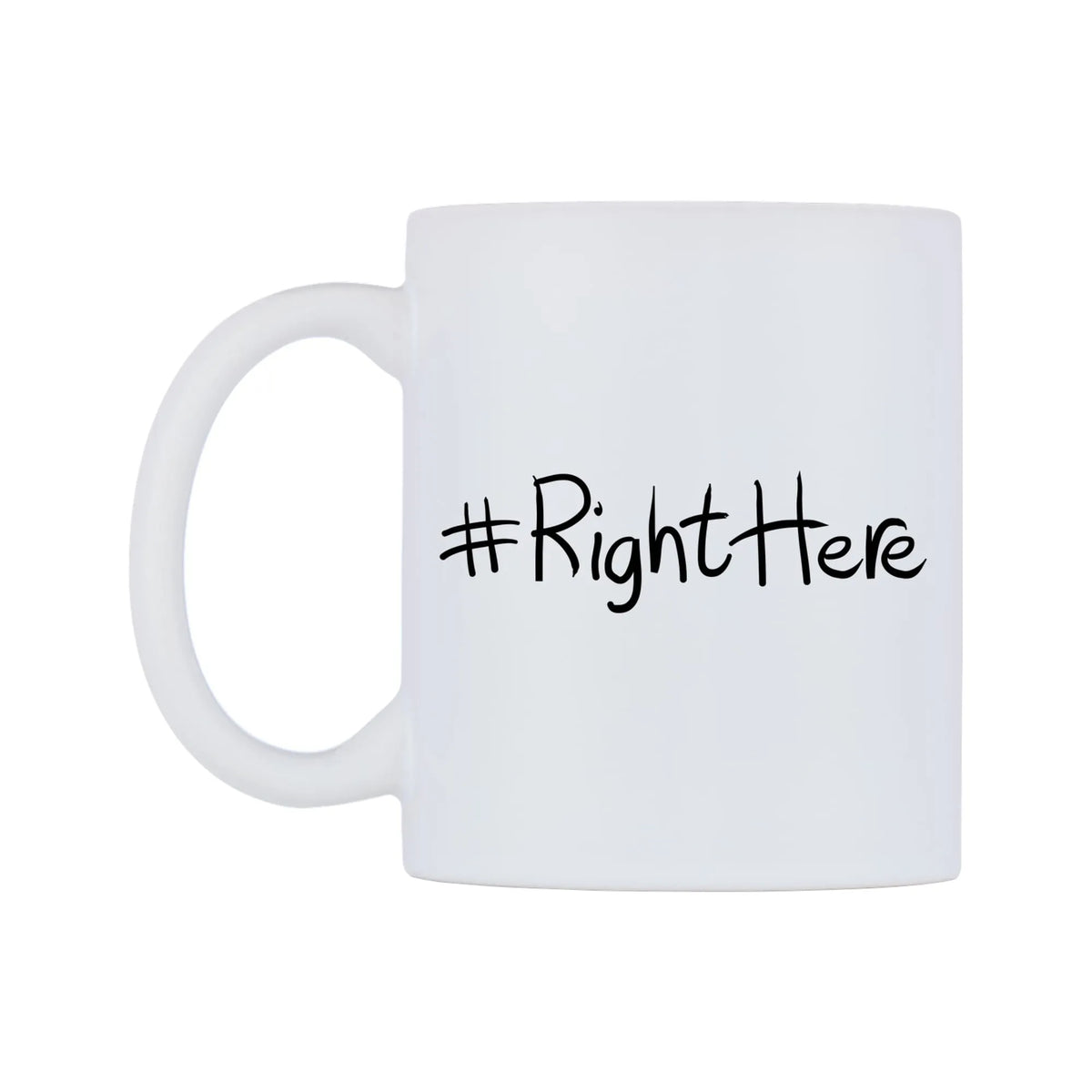 RightHere Mug — mug, right side, on a white background