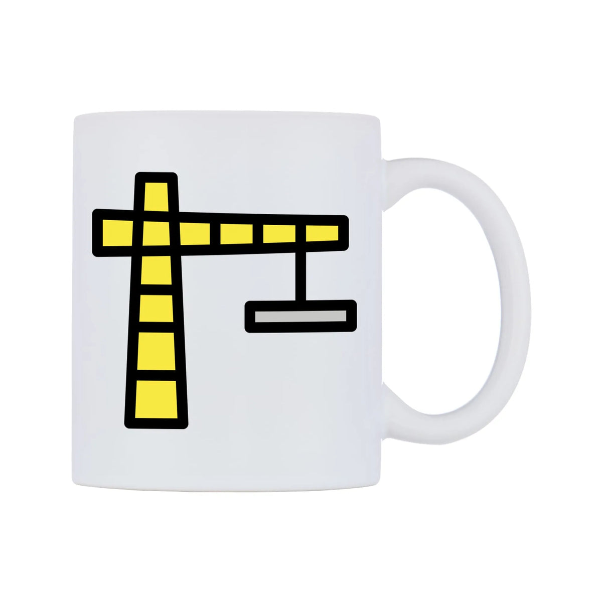 Building Construction Emoji Mug — mug, left side, on a white background