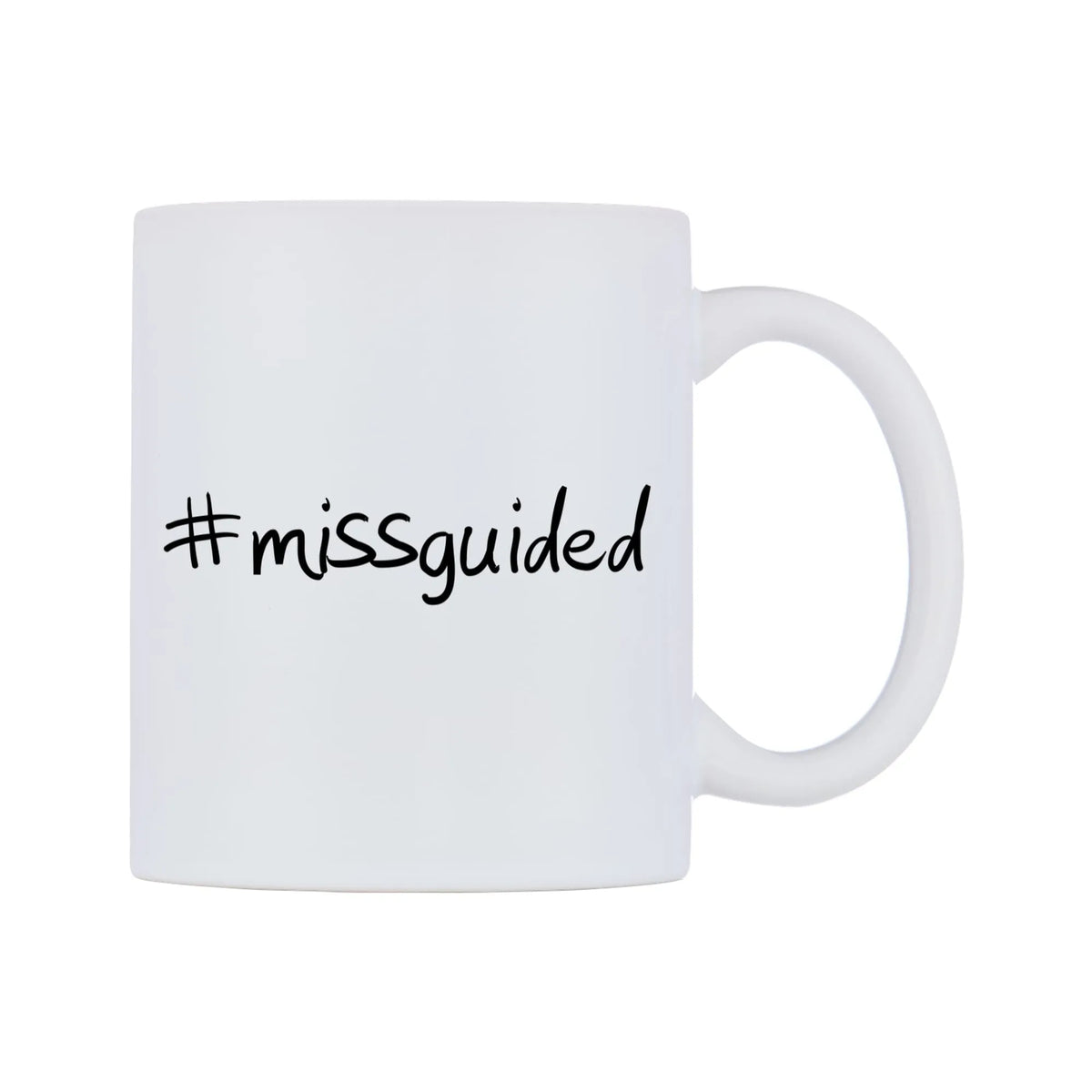 missguided Mug — mug, left side, on a white background