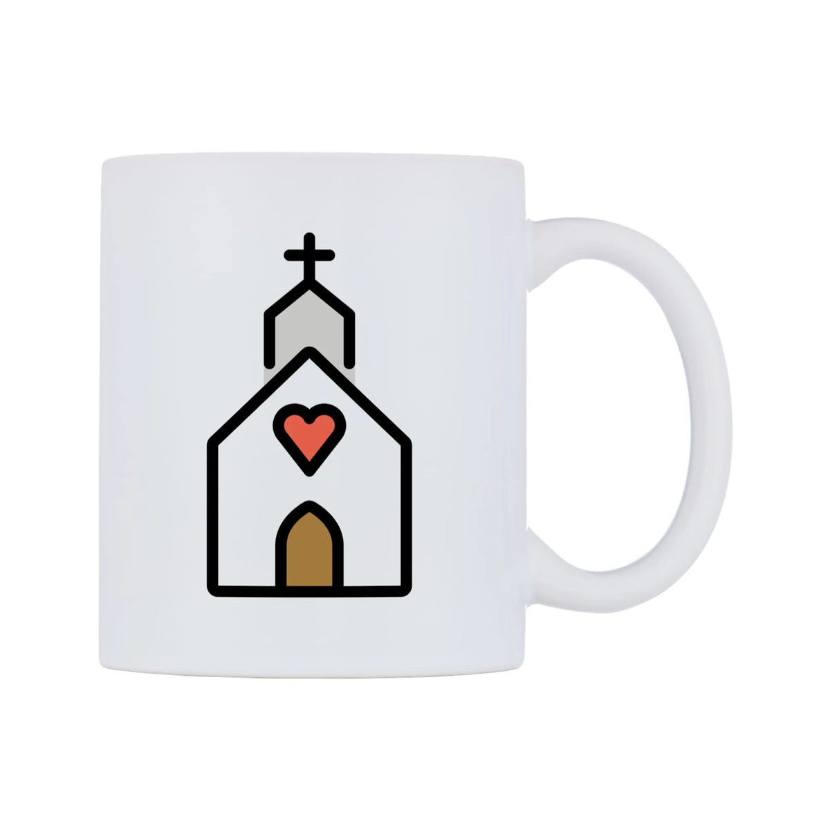 Wedding Emoji Mug — mug, left side, on a white background