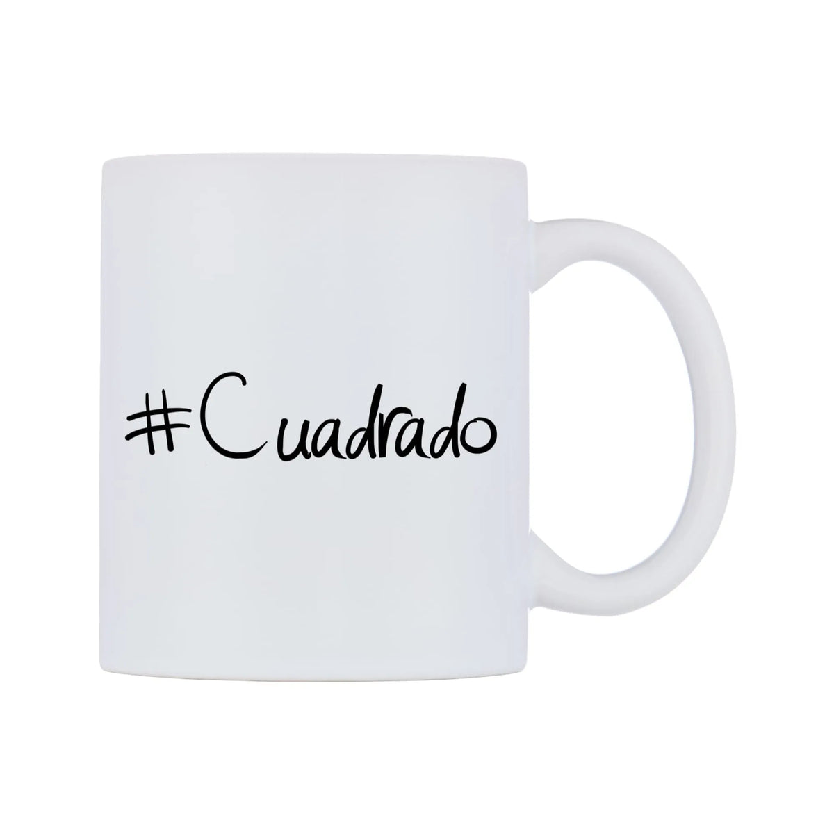 Cuadrado Mug — mug, left side, on a white background
