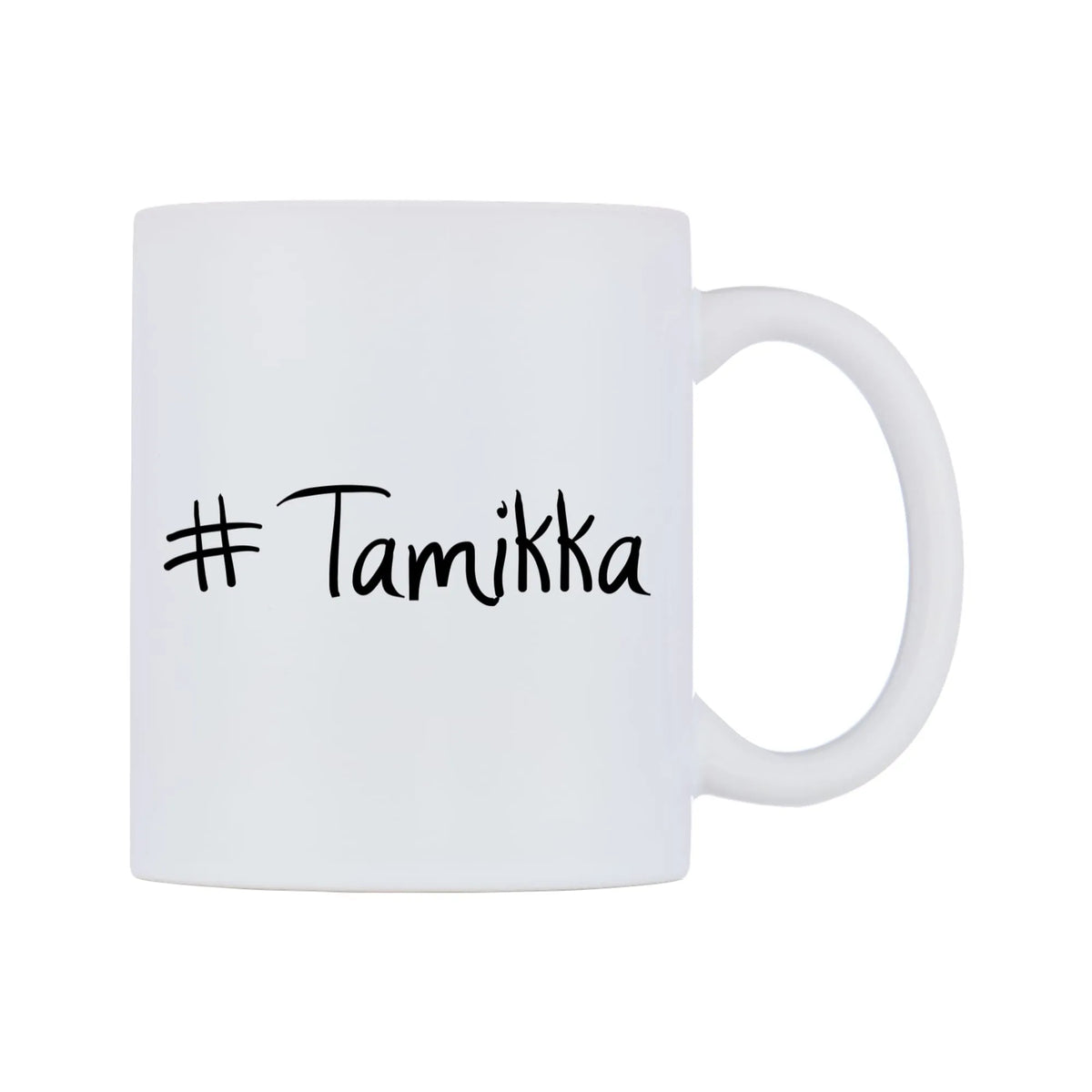 Tamikka Mug — mug, left side, on a white background