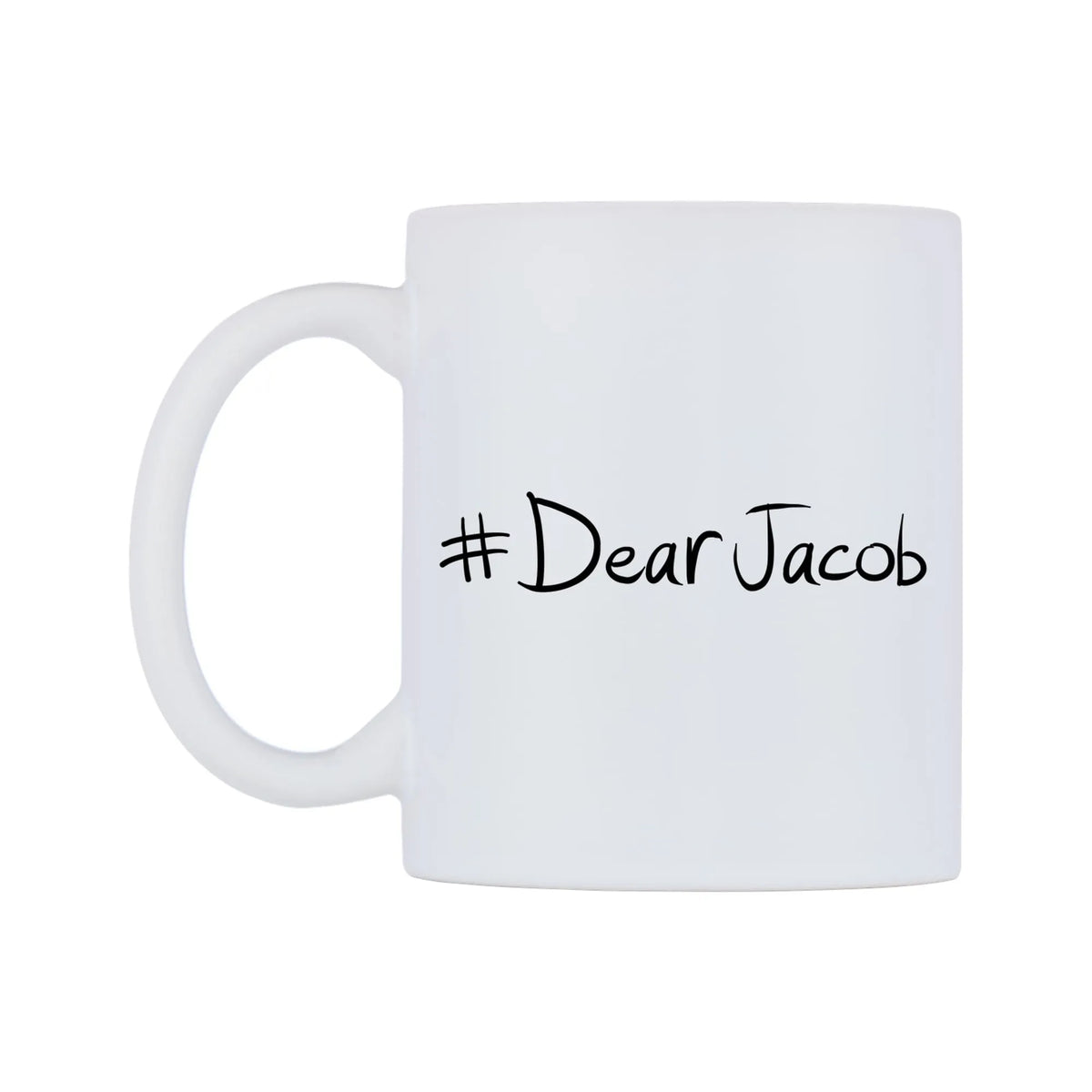 DearJacob Mug — mug, right side, on a white background