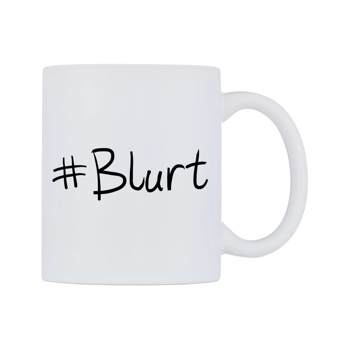 Blurt Mug — mug, left side, on a white background