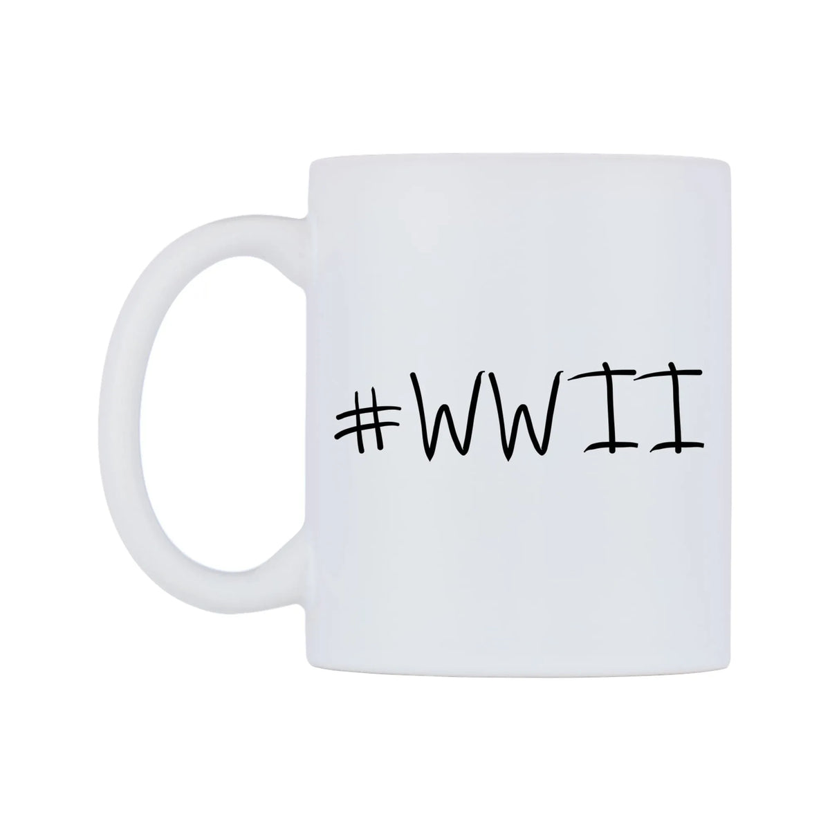 WWII Mug — mug, right side, on a white background
