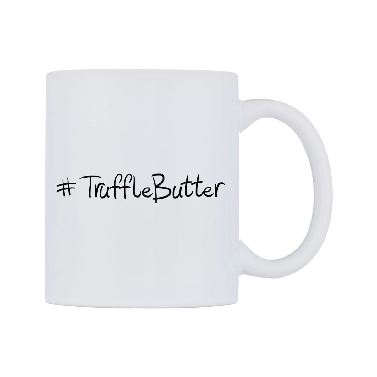 TruffleButter Mug — mug, left side, on a white background