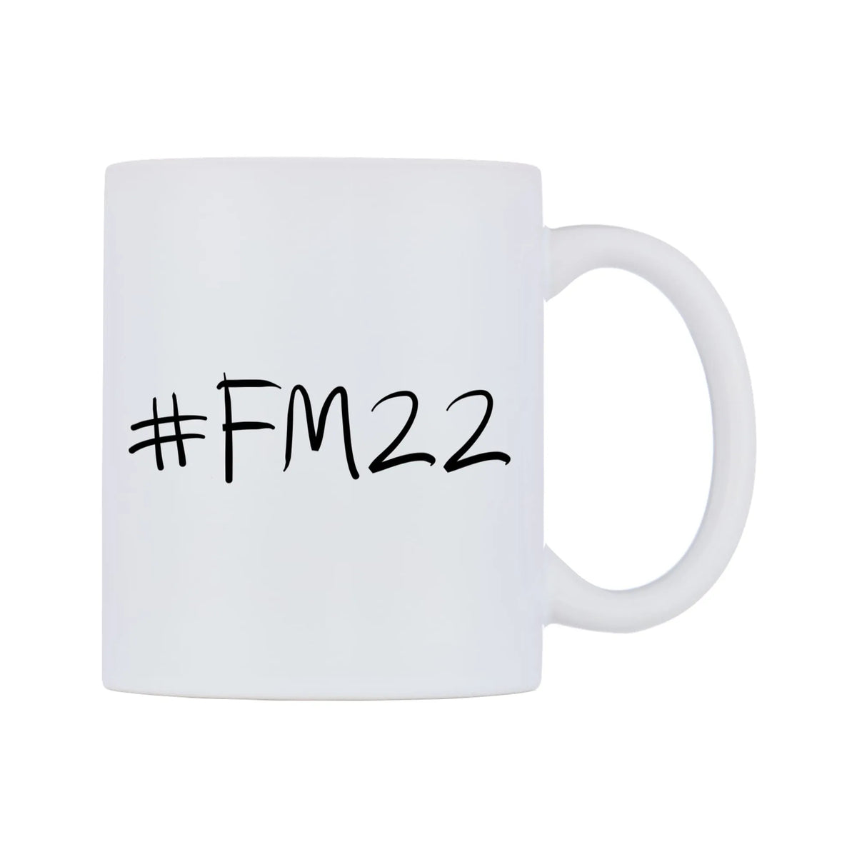 FM22 Mug — mug, left side, on a white background