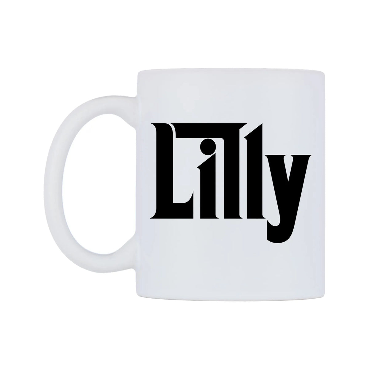 Lilly - Godfather Themed Mug — white 11oz gloss mug, right side, on a white background
