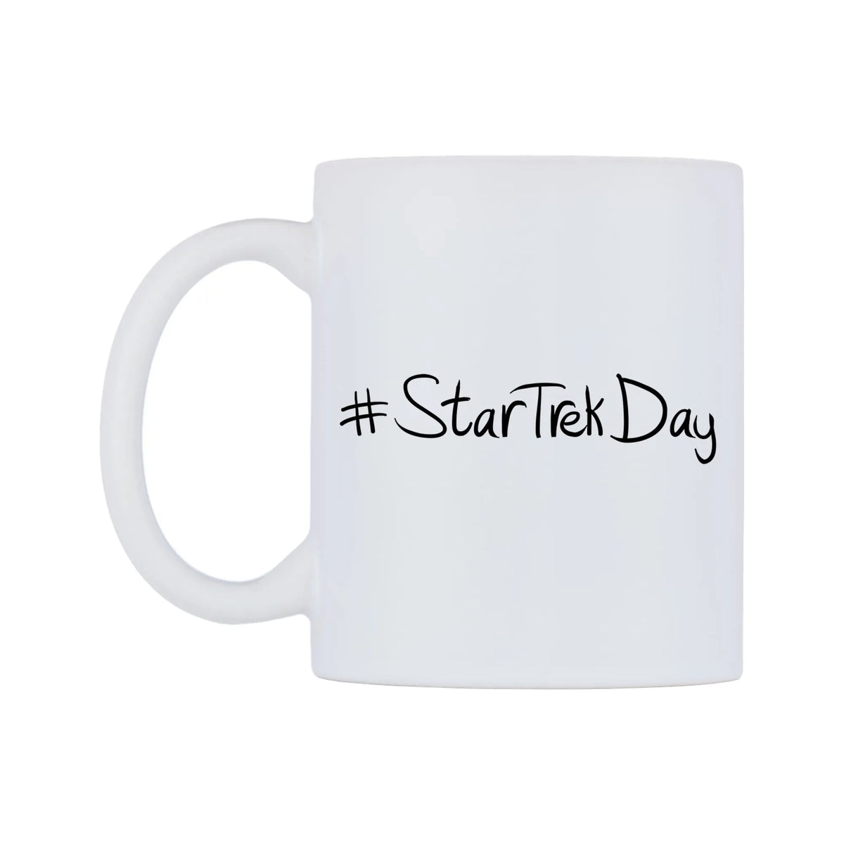 StarTrekDay Mug — mug, right side, on a white background