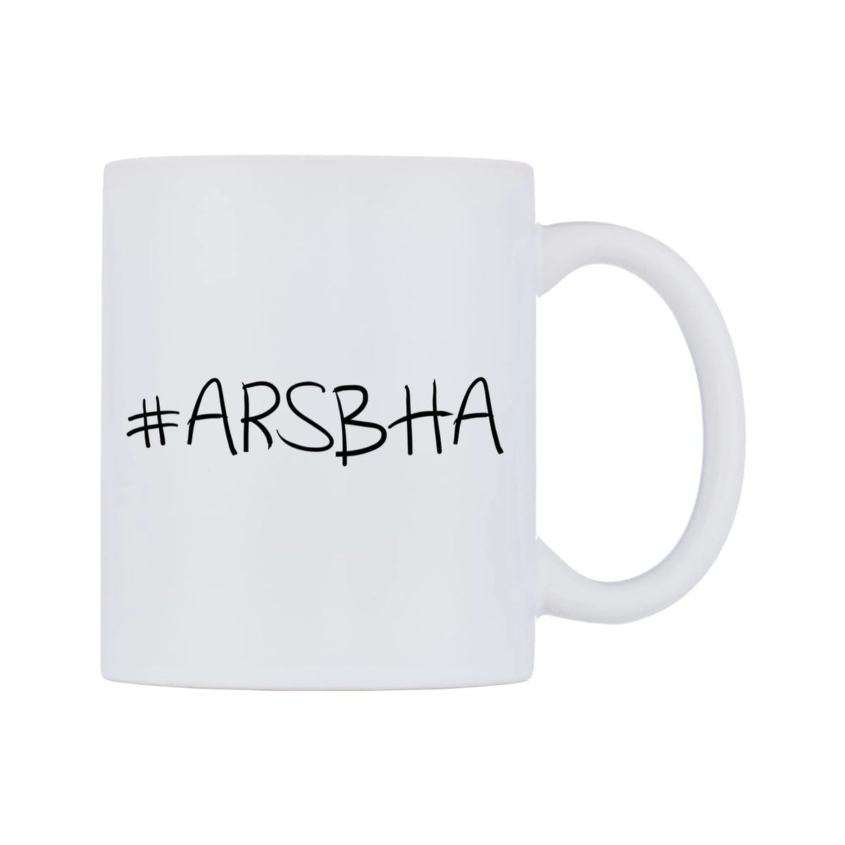 ARSBHA Mug — mug, left side, on a white background