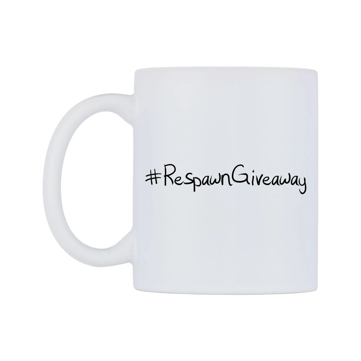 RespawnGiveaway Mug — mug, right side, on a white background