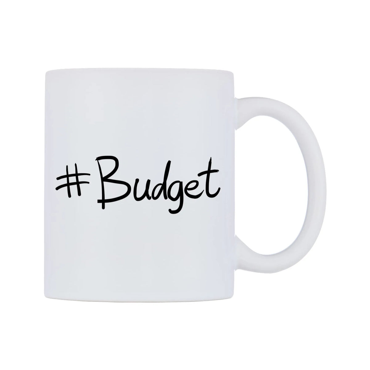 Budget Mug — mug, left side, on a white background