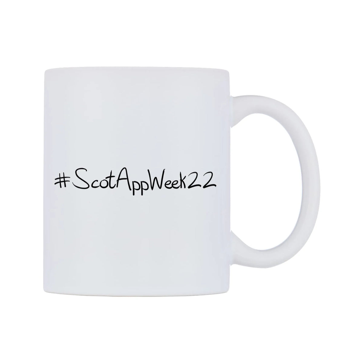 ScotAppWeek22 Mug — mug, left side, on a white background