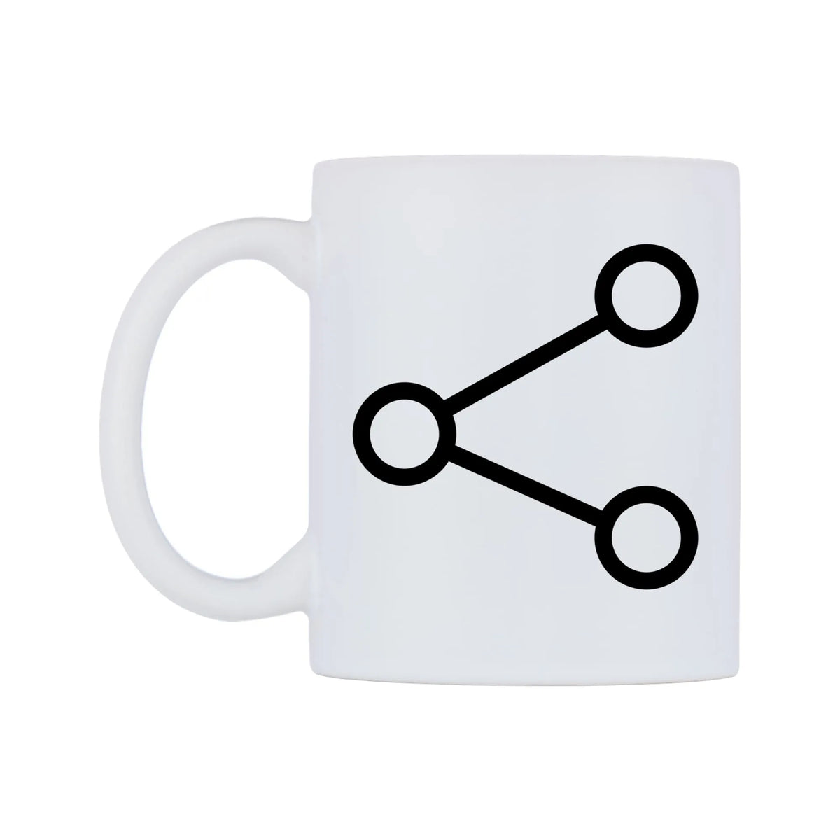 Share Emoji Mug — mug, right side, on a white background
