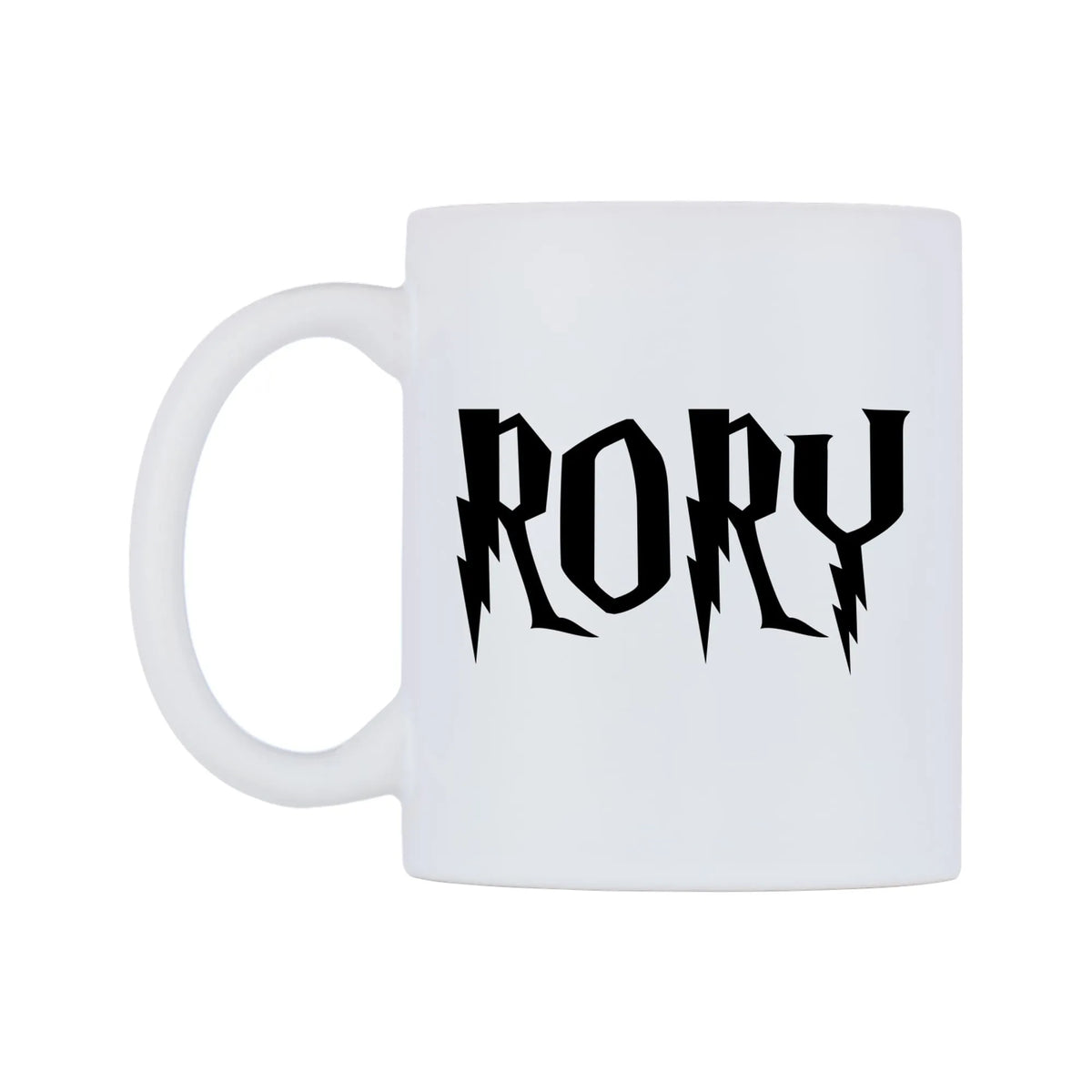Rory - Wizard Themed Mug — white 11oz gloss mug, right side, on a white background