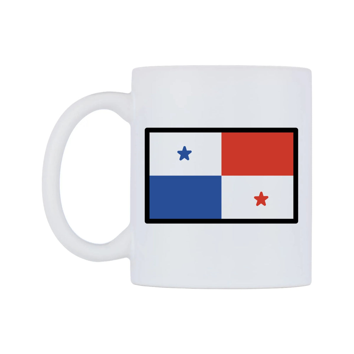 Panama Flag Emoji Mug — mug, right side, on a white background