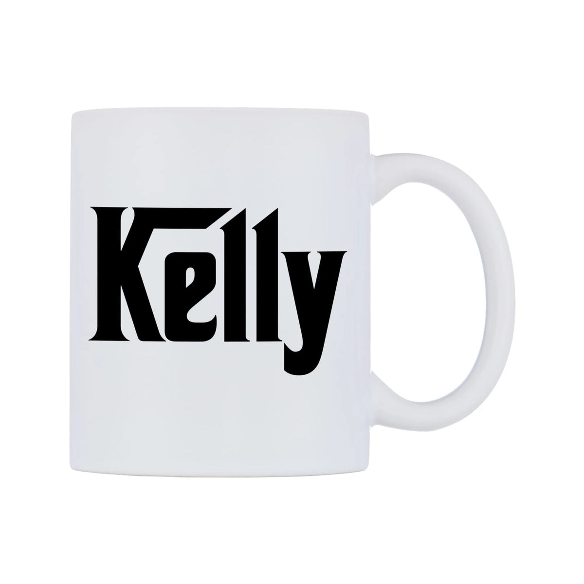 Kelly - Godfather Themed Mug — white 11oz gloss mug, left side, on a white background