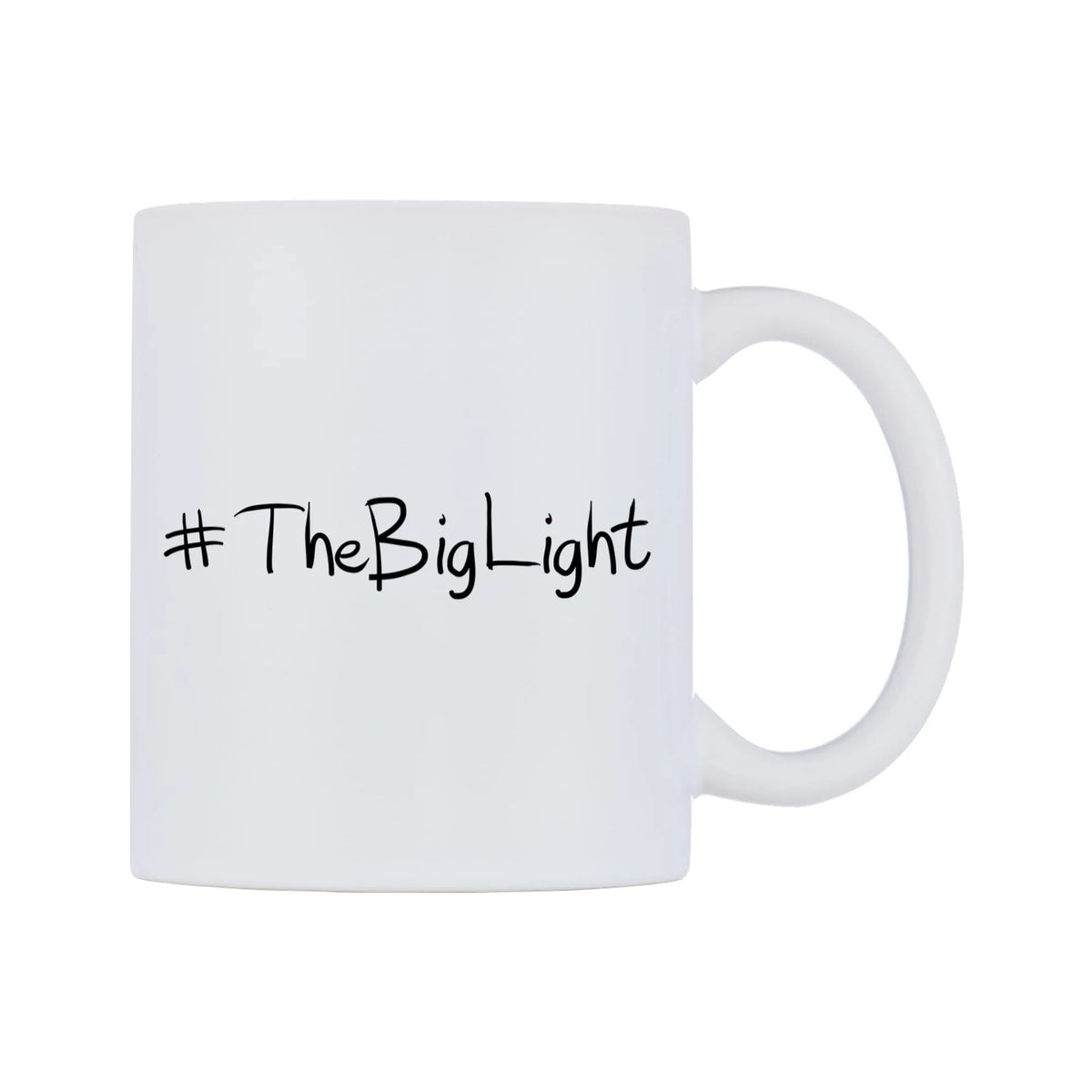 TheBigLight Mug — mug, left side, on a white background