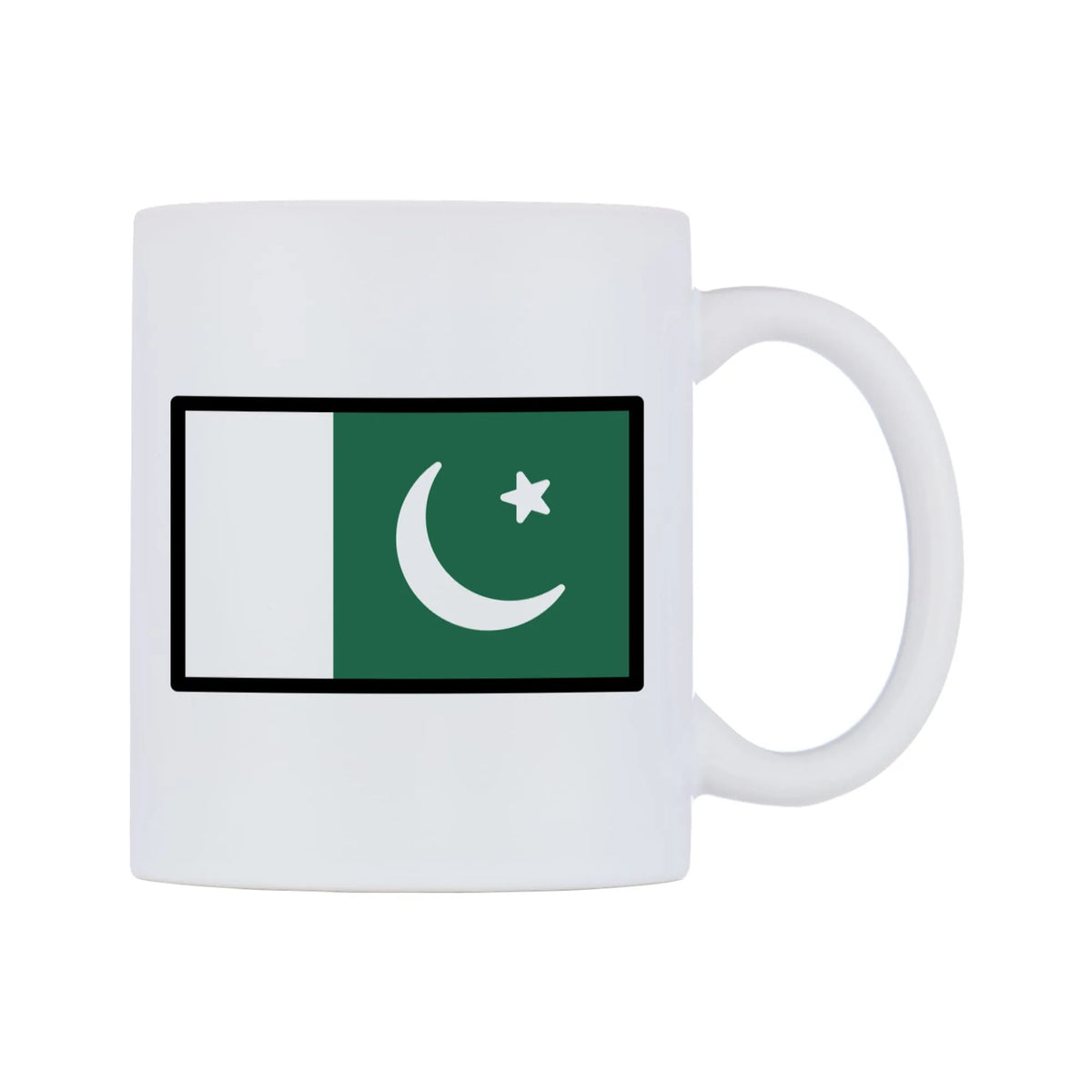 Pakistan Flag Emoji Mug — mug, left side, on a white background