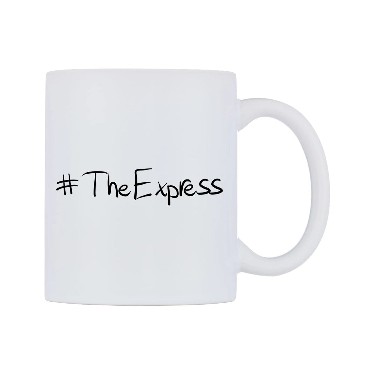 TheExpress Mug — mug, left side, on a white background