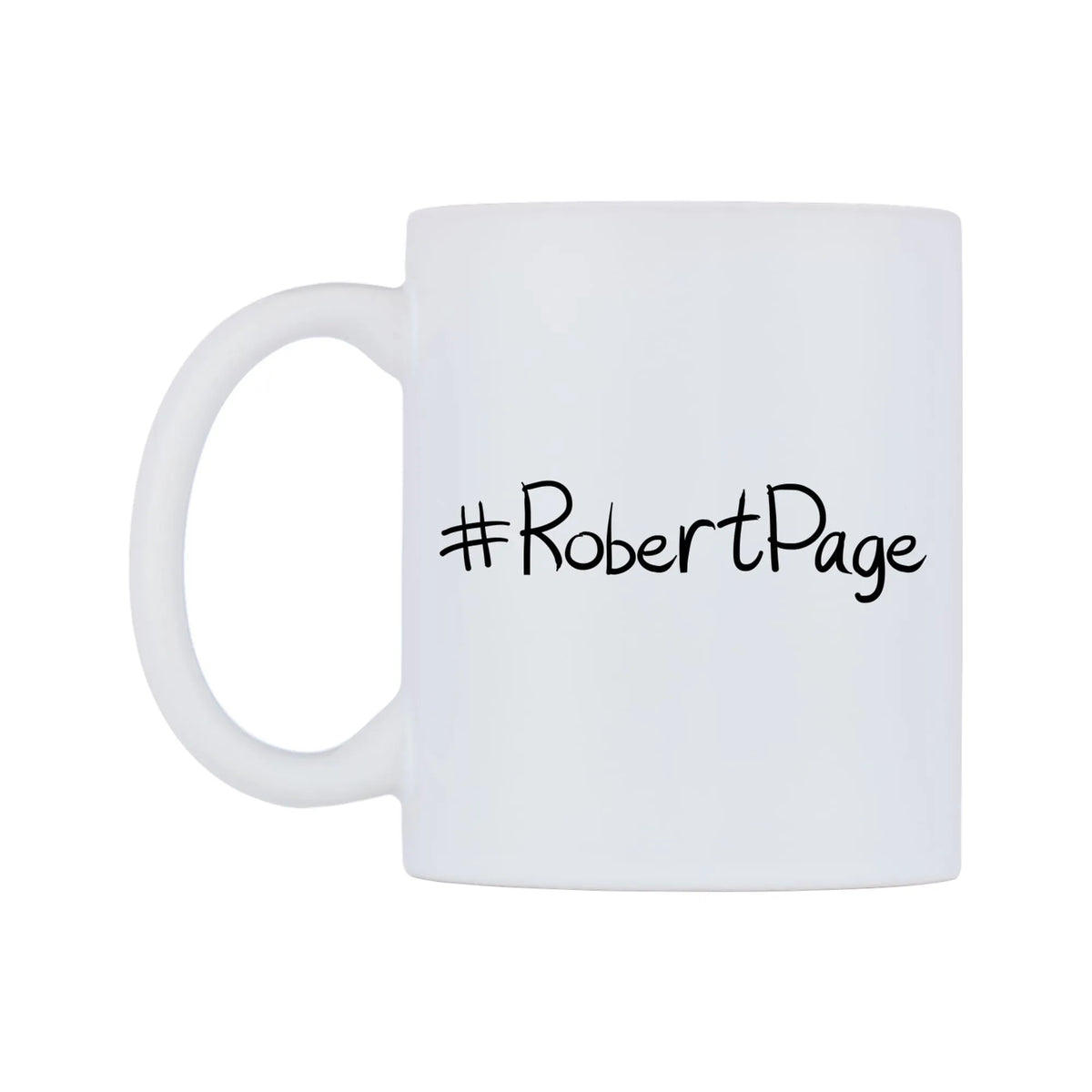 RobertPage Mug — mug, right side, on a white background