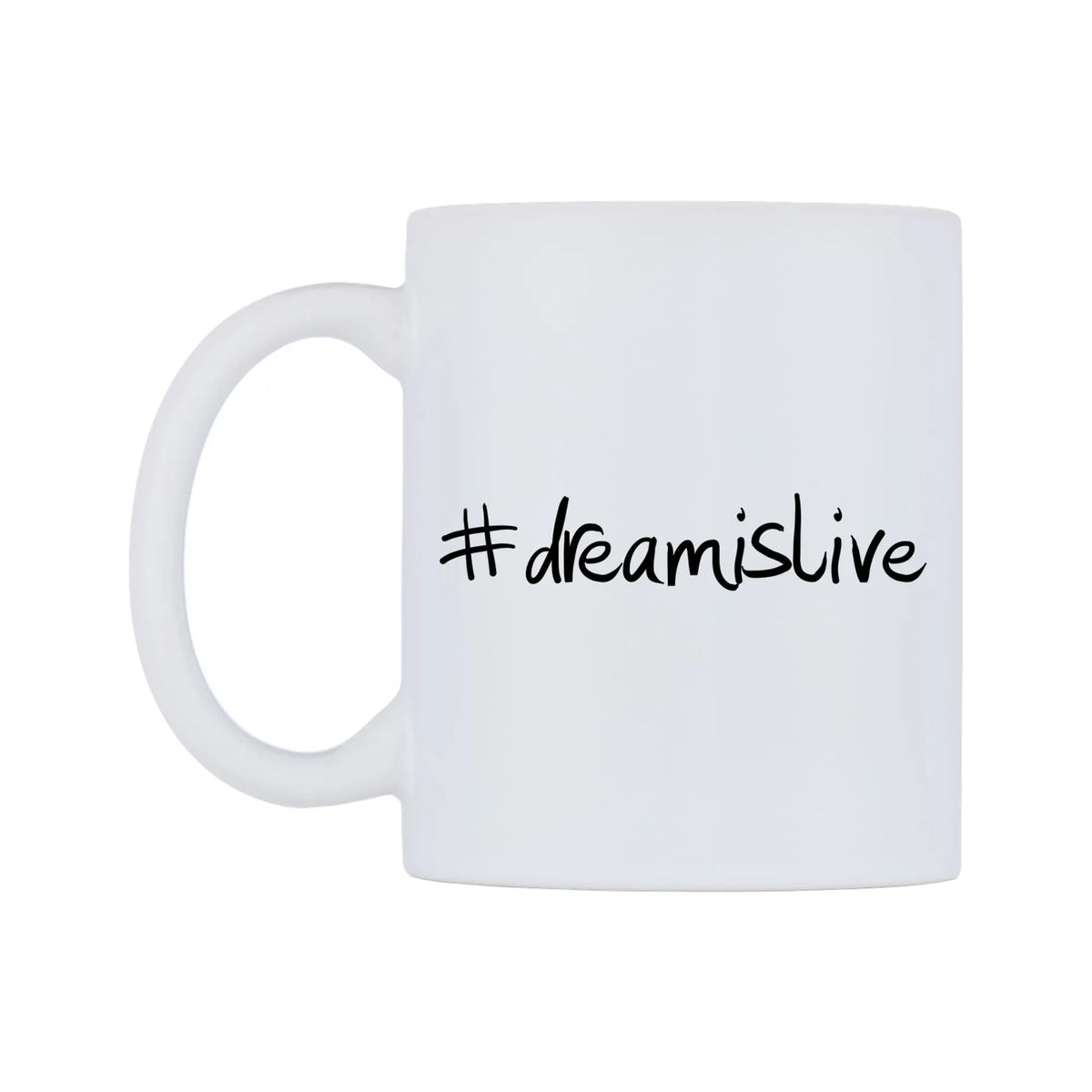 dreamislive Mug — mug, right side, on a white background