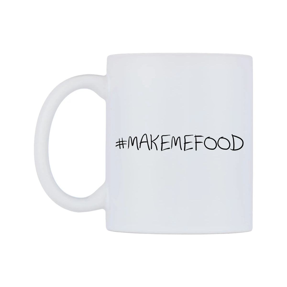 MAKEMEFOOD Mug — mug, right side, on a white background