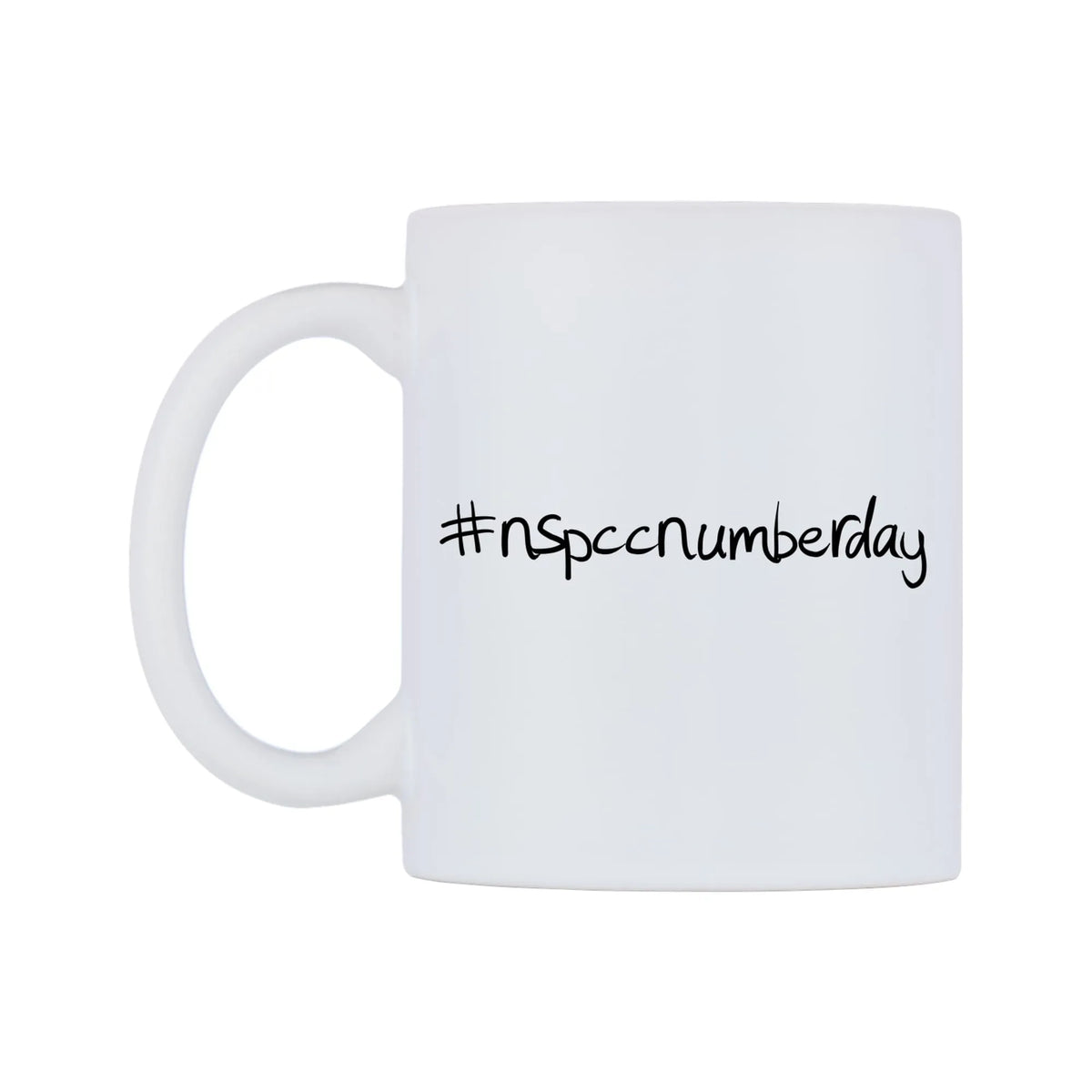 nspccnumberday Mug — mug, right side, on a white background