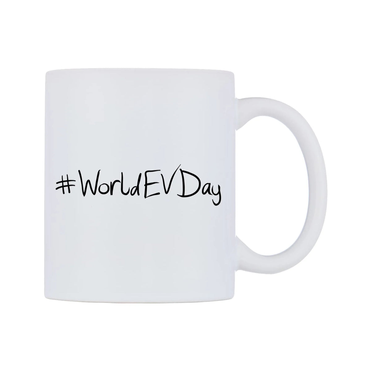 WorldEVDay Mug — mug, left side, on a white background