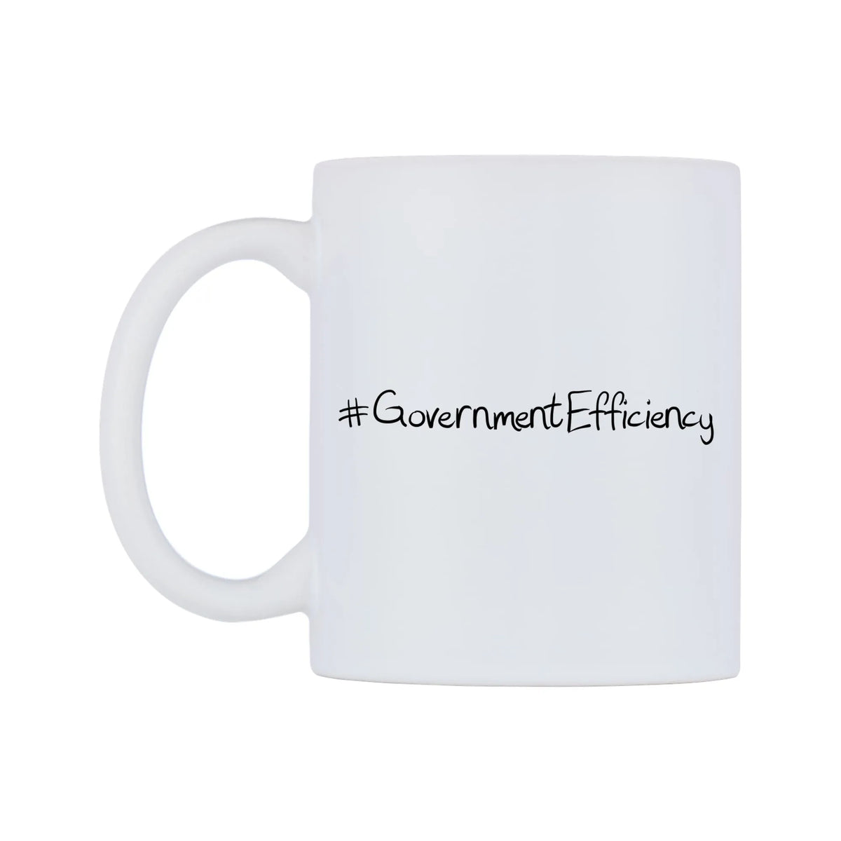 GovernmentEfficiency Mug — mug, right side, on a white background