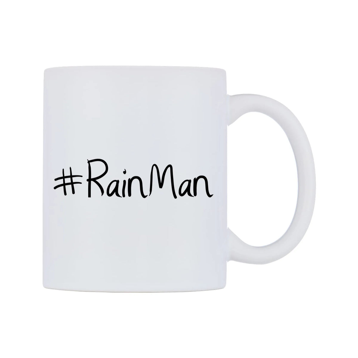 RainMan Mug — mug, left side, on a white background