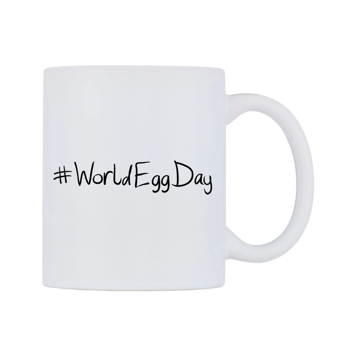 WorldEggDay Mug — mug, left side, on a white background