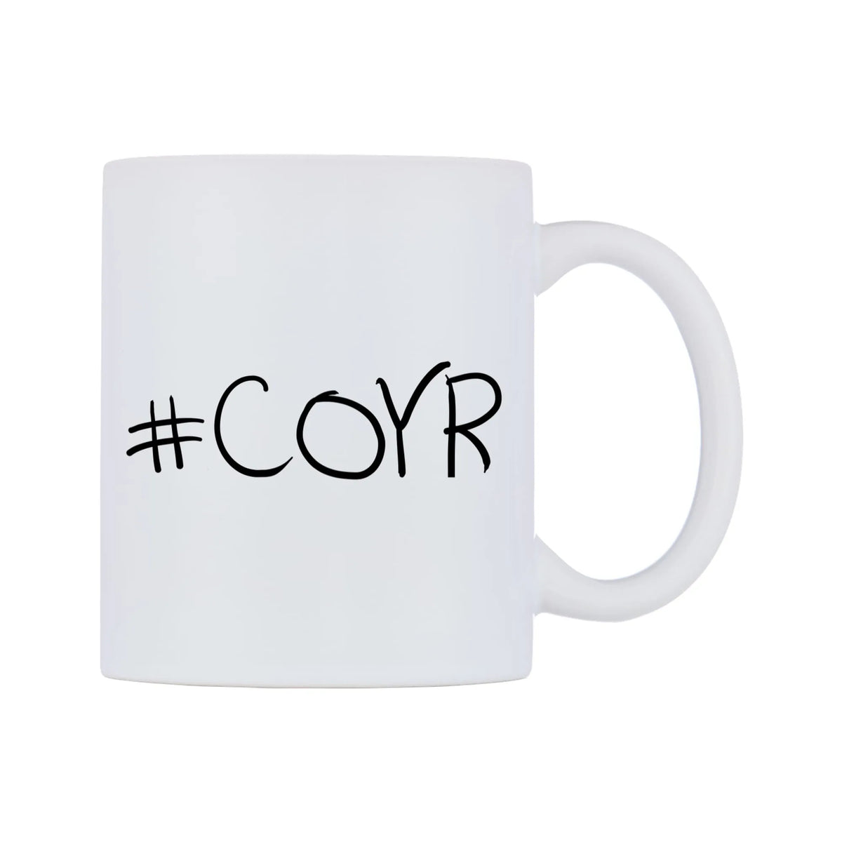 COYR Mug — mug, left side, on a white background