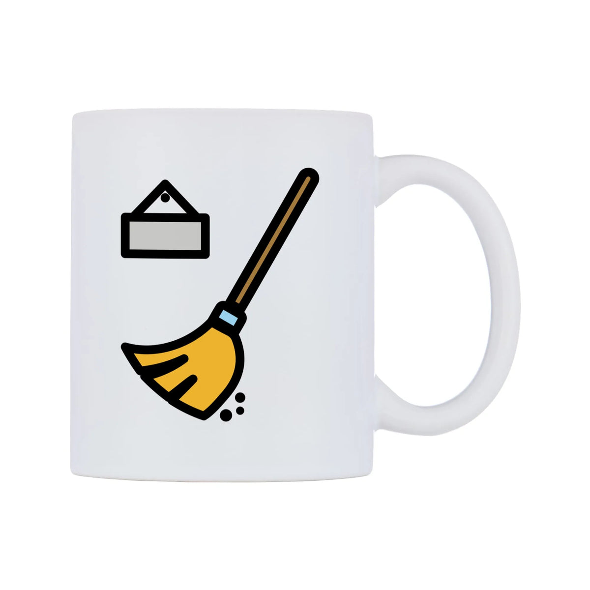 Kehrwoche Emoji Mug — mug, left side, on a white background