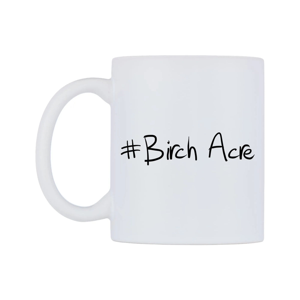 Birch Acre Mug — mug, right side, on a white background