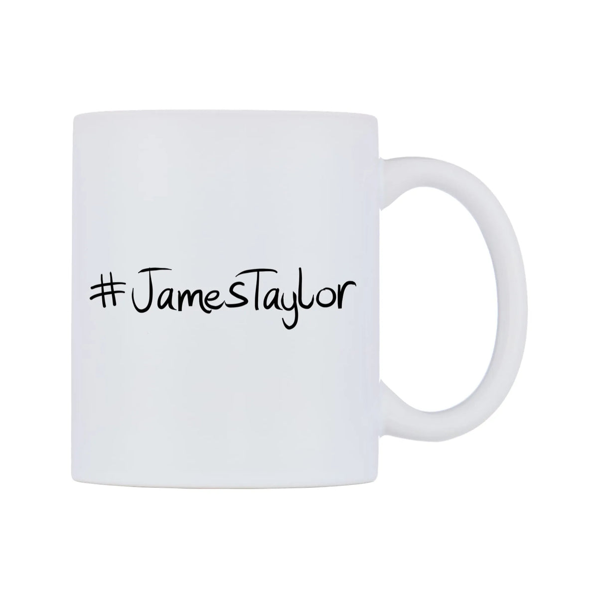 JamesTaylor Mug — mug, left side, on a white background