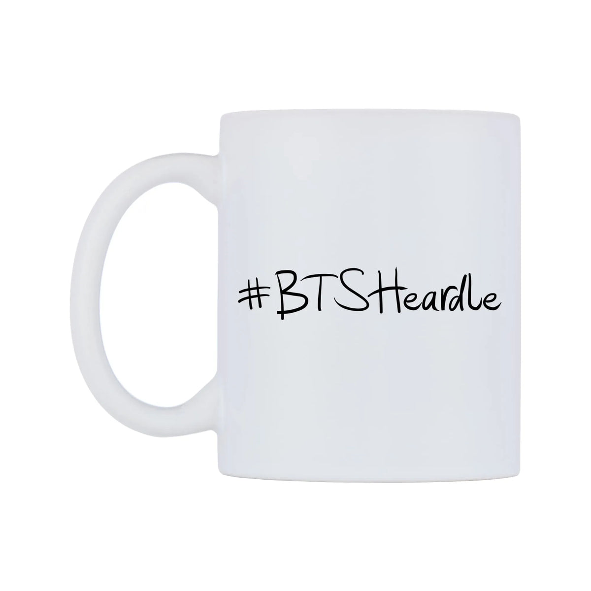 BTSHeardle Mug — mug, right side, on a white background
