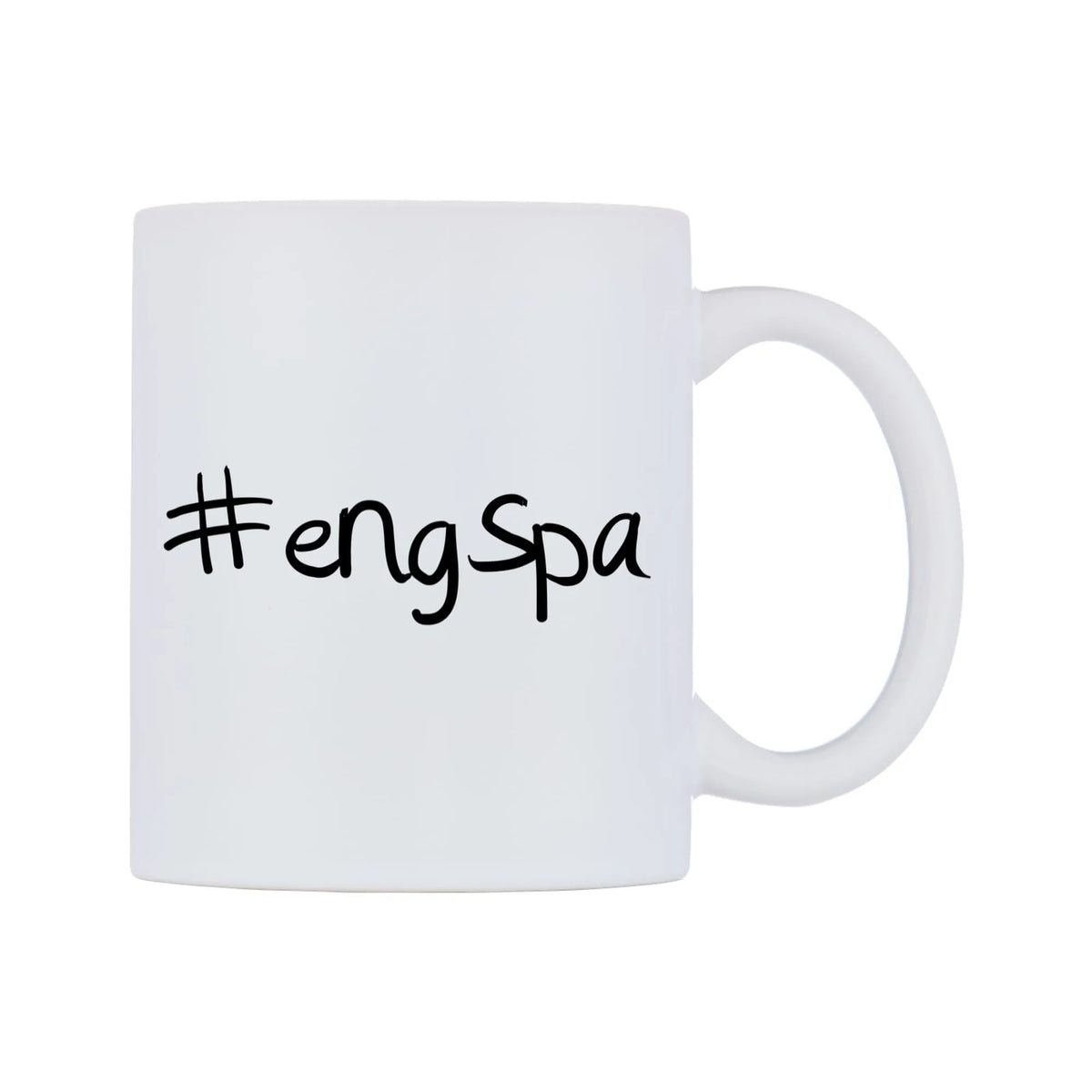 engspa Mug — mug, left side, on a white background