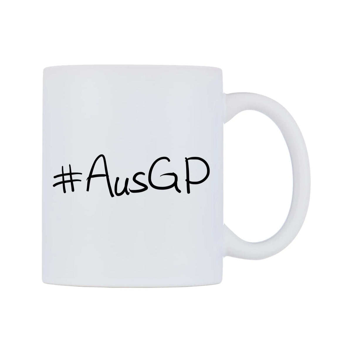 AusGP Mug — mug, left side, on a white background