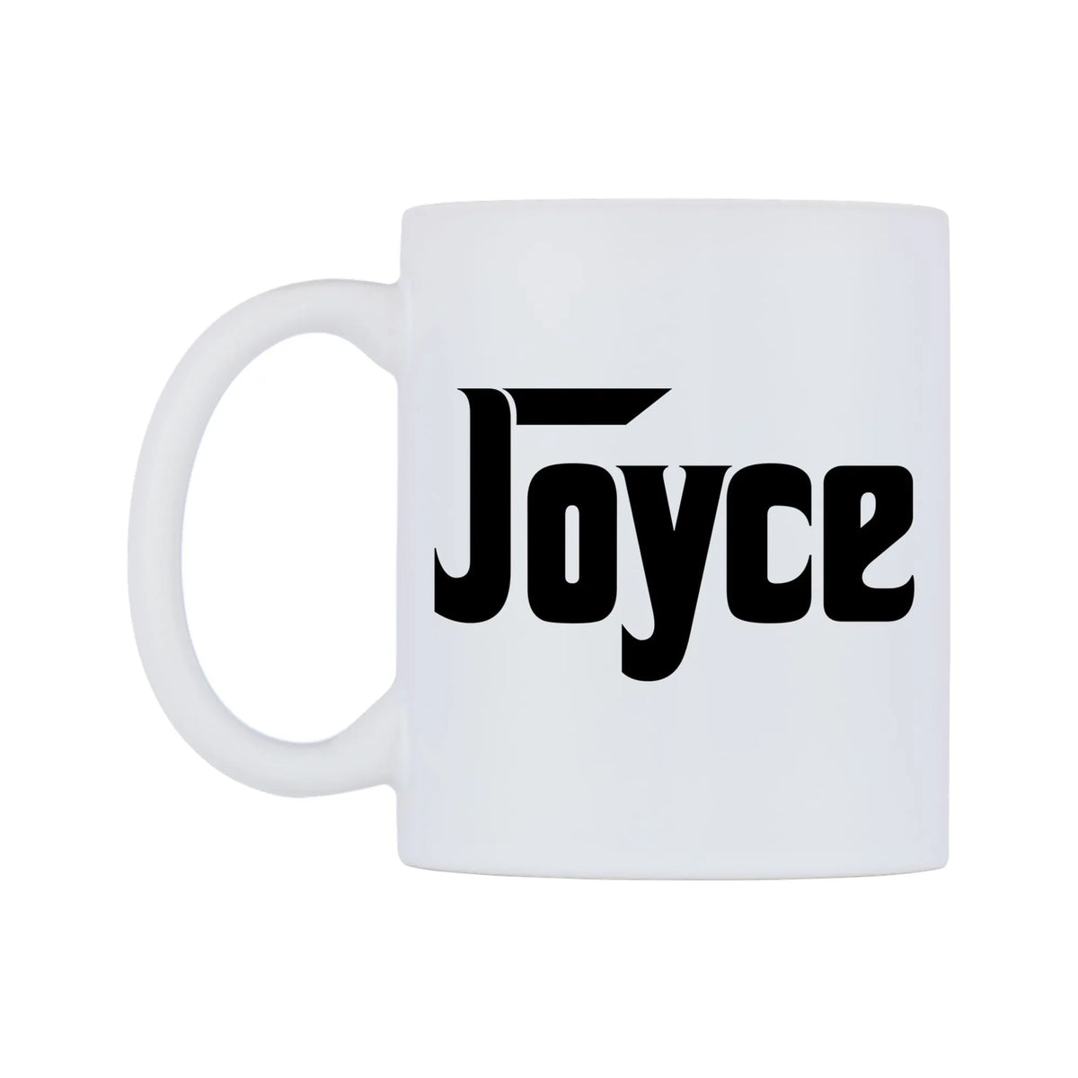 Joyce - Godfather Themed Mug — white 11oz gloss mug, right side, on a white background